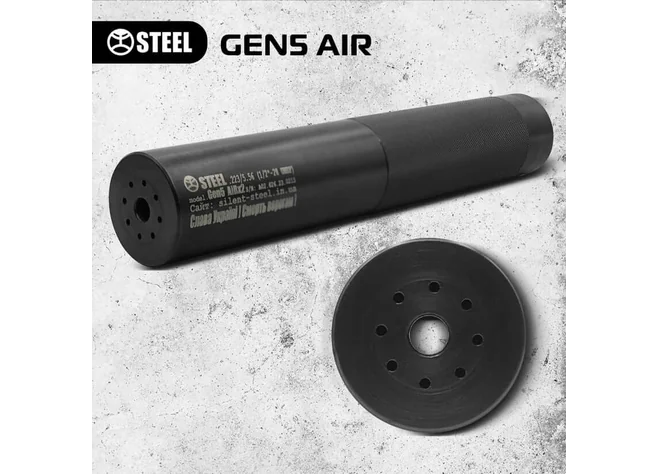 Саундмодератор Steel Gen 5 AIR 2 5.56 (.223) різьба 14x1L YP Фото 3